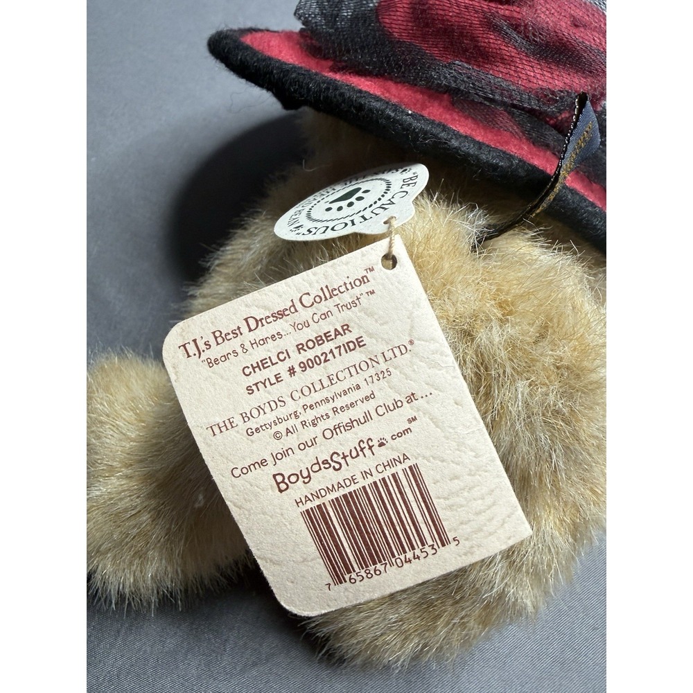9" Boyds Bear Chelci Robear # 900217 Velvet Hat - Picture 8 of 8